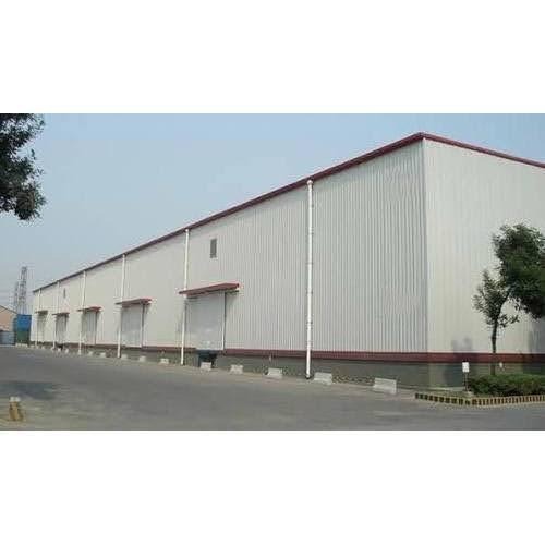 Industrial warehouse building exterior framework